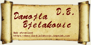 Danojla Bjelaković vizit kartica
